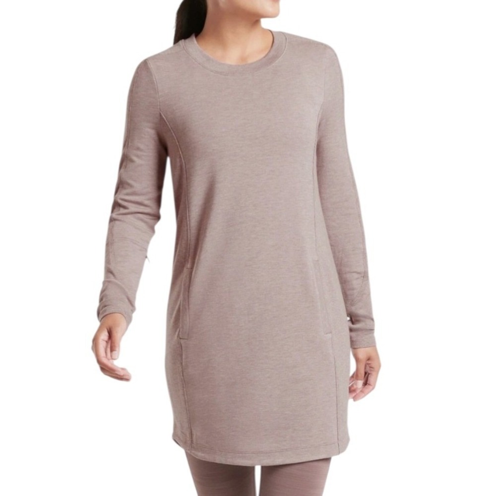 Athleta Loungewear Comfy Balance Dress Womens size XS Stretchy Athleisure Preppy